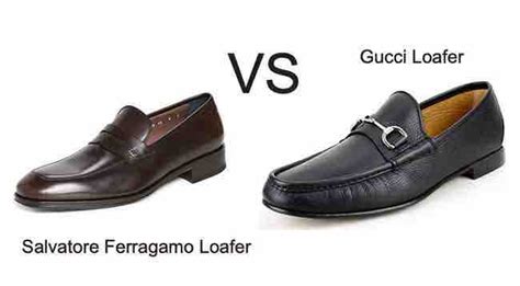 ferragamo vs gucci loafers